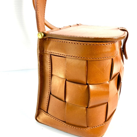 Donna Karan Tan Woven Crossbody Bag - Picture 5 of 11